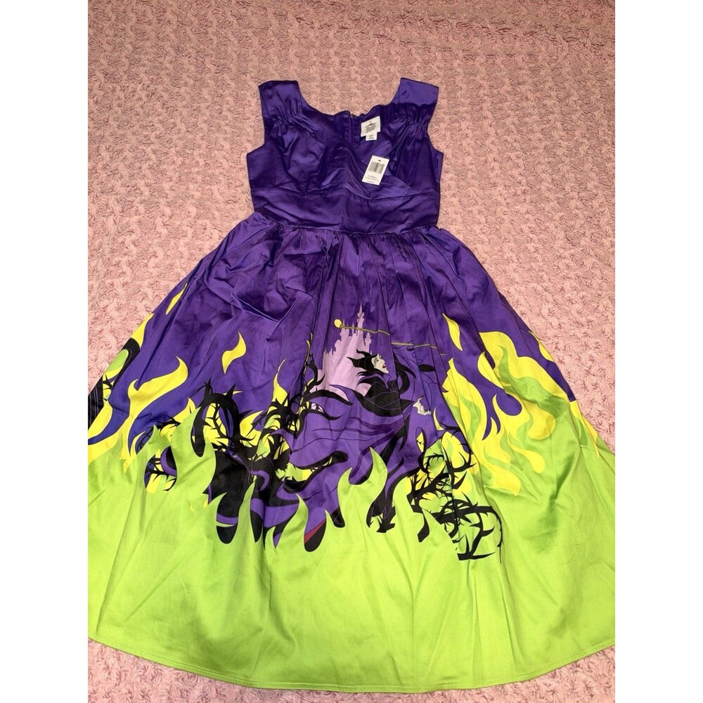 NWT Disney Parks The Dress Shop Maleficent Dragon Dress XS Villains Purple Rare